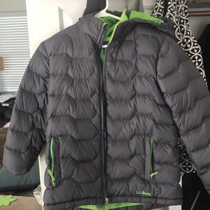 Boys L.L. Bean winter coat.  Dark charcoal color